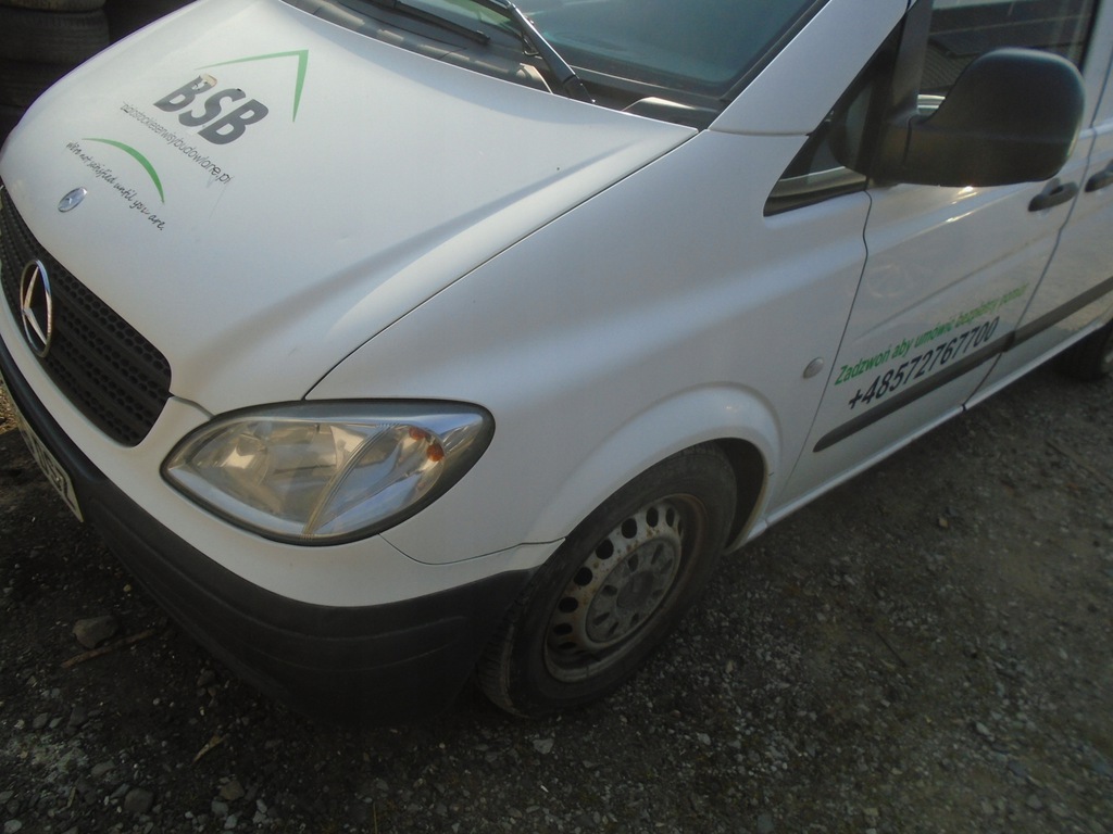 mercedes w639 vito capó parachoque paragolpes aleta cinturon delantero ($)