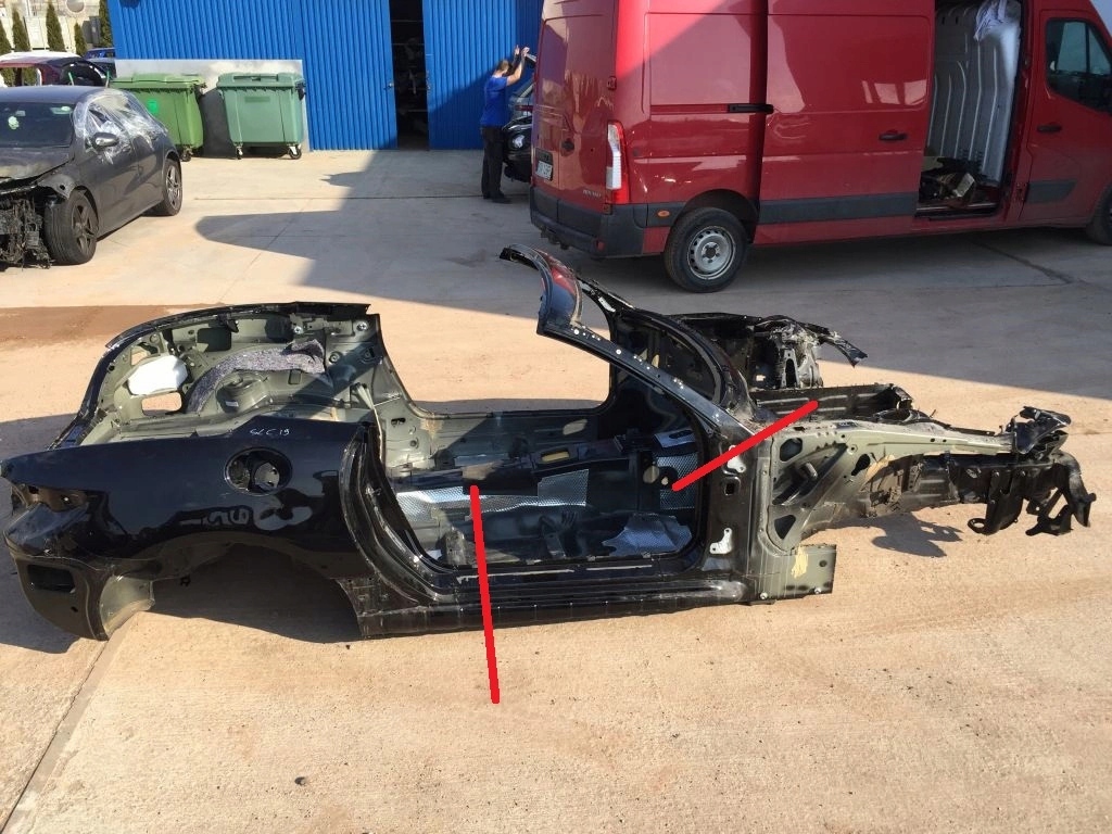 mercedes slc slk r172 w172 umbral der. corte ($)