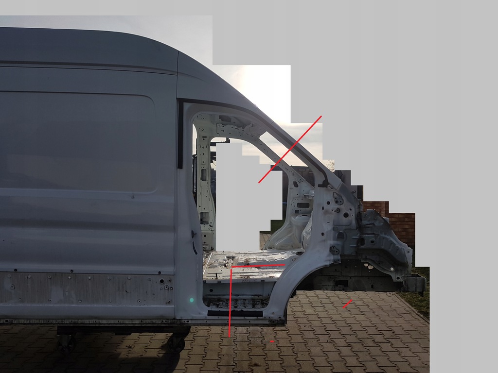 transit mk8 13r  corte delantero der.  parte delantera ($)
