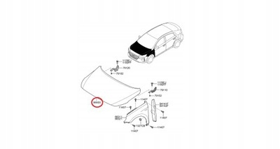 ioniq 2016  capó tapa motor original nuevo ($)