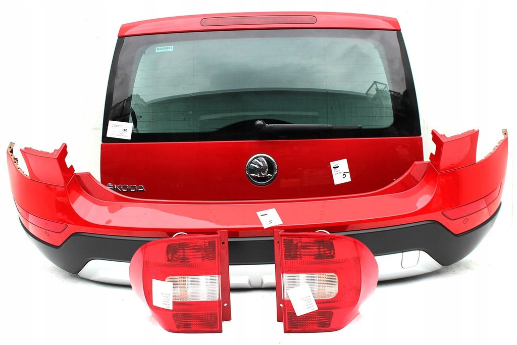 skoda yeti trasero solapas parachoque paragolpes pdc lf3k trasero + solapas ($)