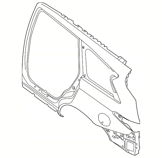 aleta trasero der. izq.  infinit qx60 jx35 nuevo oe ($)