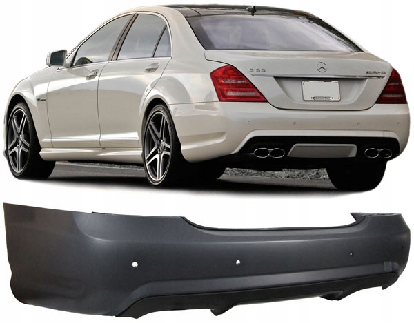parachoque paragolpes trasero mercedes w221 05 11 amg lookm pdc ($)