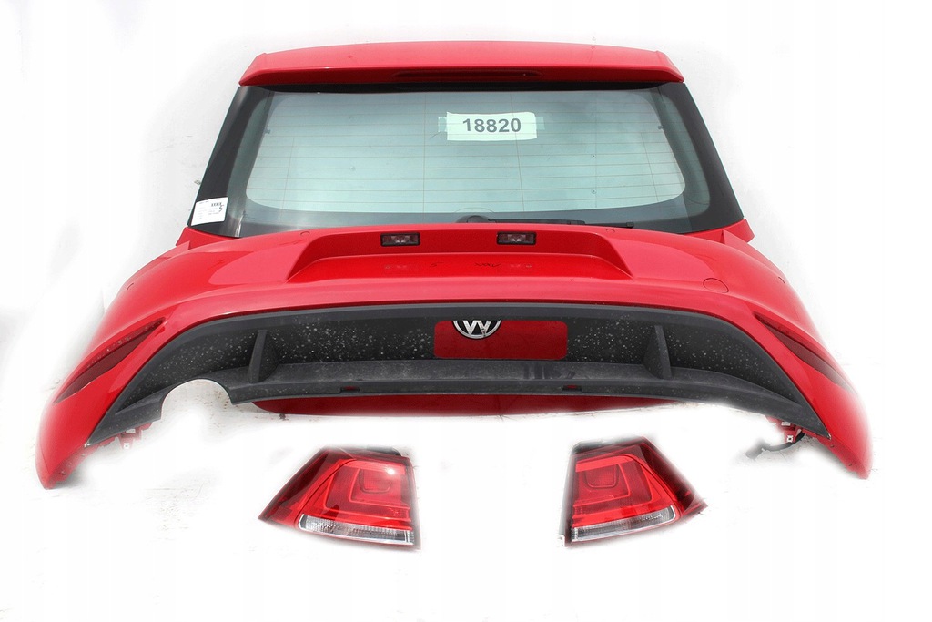 vw golf vii 7 ly3d trasero parachoque paragolpes trasero + solapas bagaż ($)