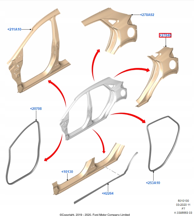 aleta trasero izq.  der. puma ii mk2 20  oe ($)