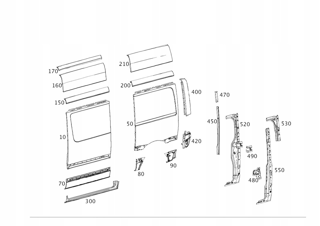 aleta trasero der. izq.  mercedes sprinter w907 ($)