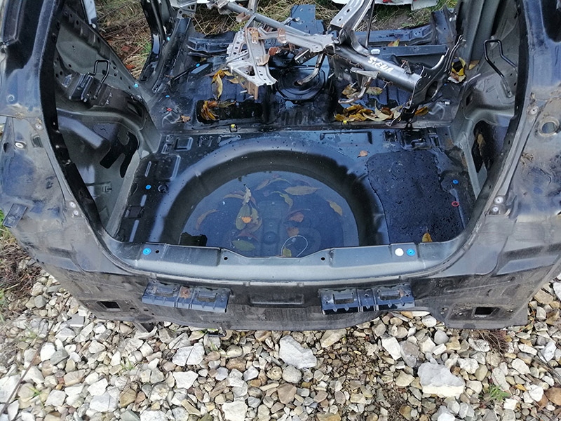 hyundai veloster cinturon trasero banera corte trasero ($)