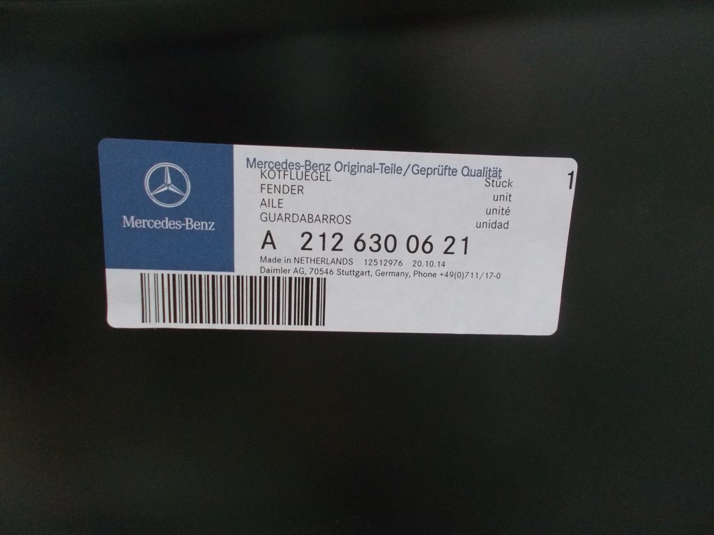 nuevo aleta der. trasero mercedes e clase 212 ranchera ($)