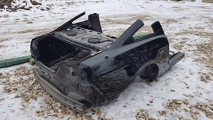 ford mustang 2014 corte trasero aleta trasero techo ($)