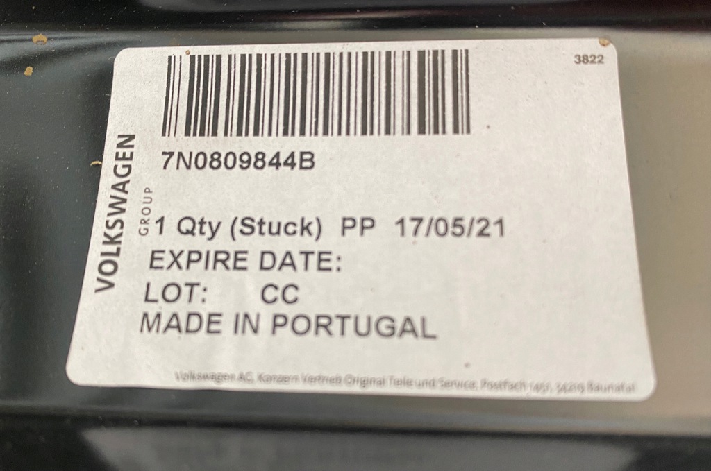 vw sharan 7n trasero der. aleta trasero umbral 10  ($)