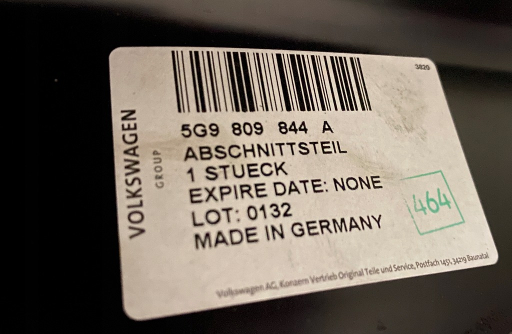 aleta der. trasero vw golf vii 5g9 ranchera trasero umbral ($)