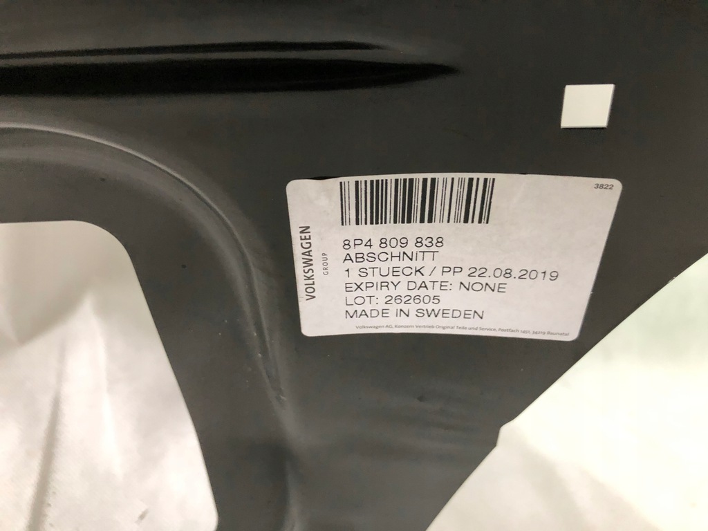 aleta trasero der. audi a3 sportback 8p4 ($)