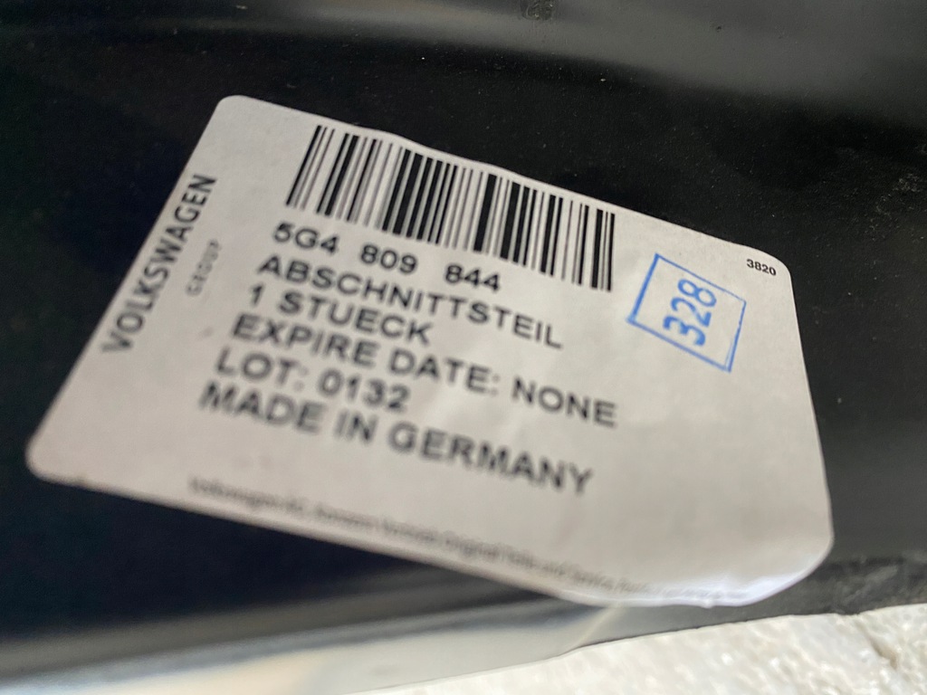 nuevo org trasero der. aleta vw golf vii 5g4 trasero ($)