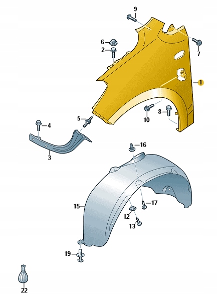 aleta vw up! izq.  aso ($)