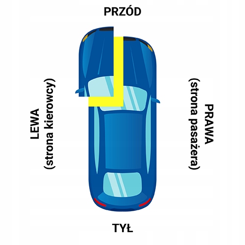 aleta vw up! lb1b izq.  żółty 16  delantero lift ($)